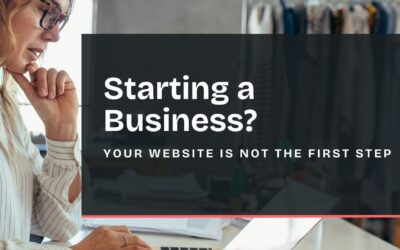 Starting a Business? Your Website Is Not the First Step
